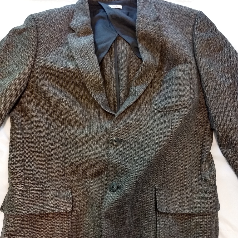 Merona Brown Herringbone Blazer large